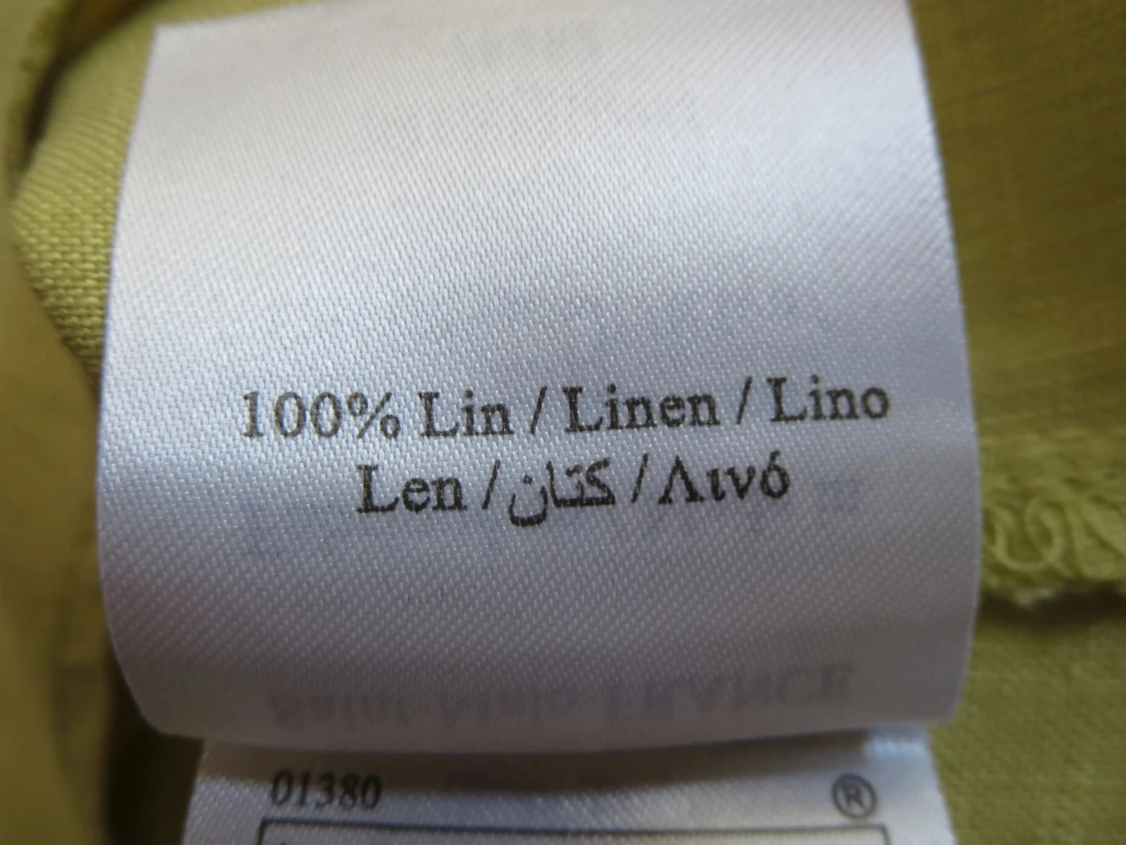 Chemise en lin jaune Patrice Bréal – T. 38 – photo 5